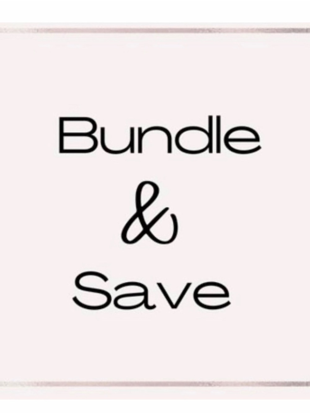 Bundle & Save Graphic Sign - Pale Pink